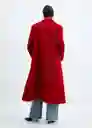Abrigo Carmin Rojo Talla L Mujer Mango