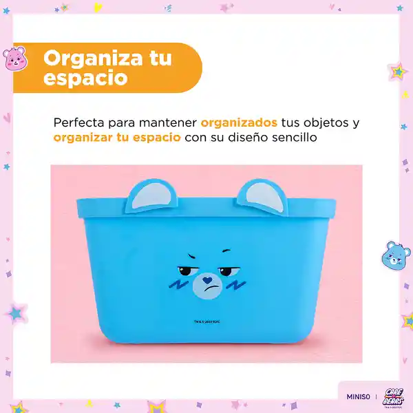 Organizador Plástico de la Colección Care Bears Azul Miniso