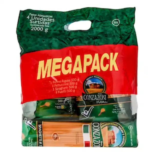 Conzazoni Pastas Surtidas 4 Unidades/500 g