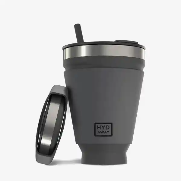 Hydaway Vaso Plegable Negro 16 oz