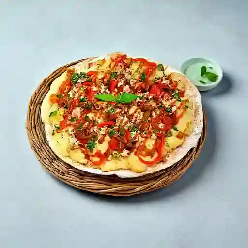 Pizza Pollo Vegano Bbq