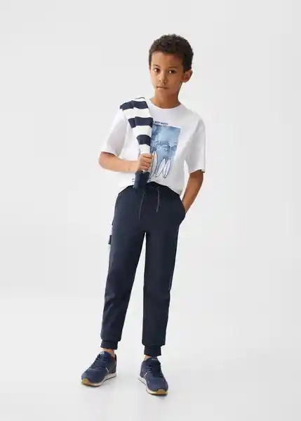 Pantalón Francia4 Navy Talla 07 Niños Mango