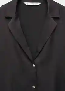 Camisa Sassa Negro Talla XS Mujer Mango