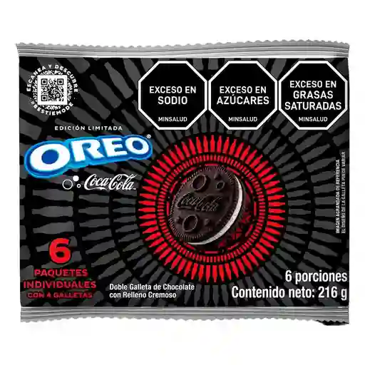 Oreo Galleta Doble Chocolate Edicion Coca-Cola