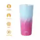 Vaso de Acero Azul y Rosa 600 mL Miniso
