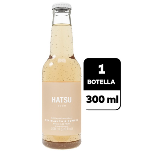 Soda Hatsu Uva Blanca & Romero 300ml
