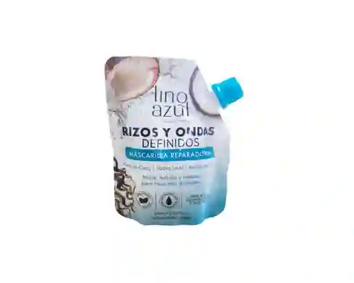 Lino Azul Mascarilla Rizos y Ondas