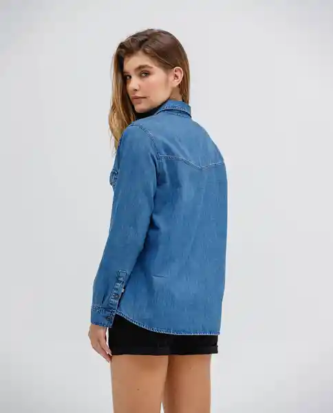 Camisa Mujer Azul Talla M 184029Q Rifle