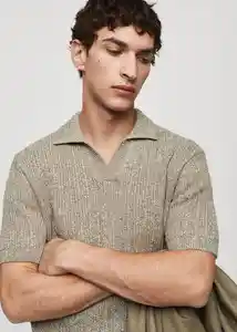 Camisa Polo Silvio Musgo Talla XXL Hombre Mango