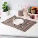 Mantel Individual de Doble Capa Café Serie Miniso