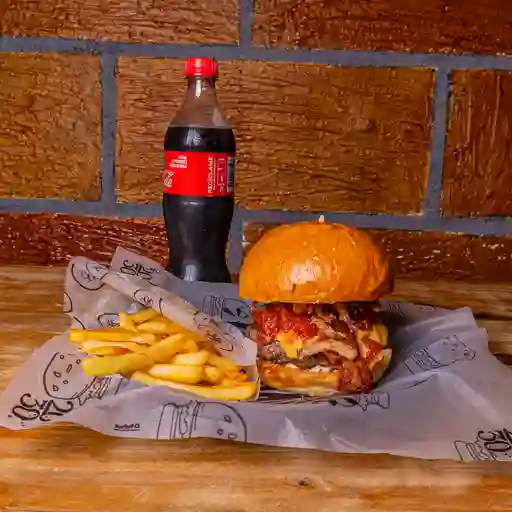 Combo hamburguesa la crunchy + bebida
