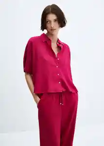 Pantalón Mogambo-w Fucsia Talla S Mujer Mango