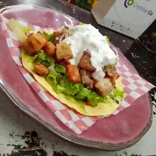 Tacos chicharrón x3