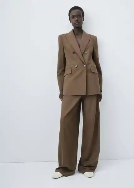 Blazer Americana Iris Topo Talla M Mujer Mango