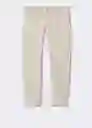 Pantalón Ibiza Beige Talla 48 Hombre Mango