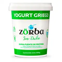 Zorba Yogurt Griego Entero sin Dulce