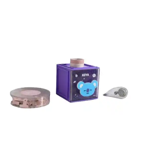 BT21 Organizador Plastico Forma Cubo Pequeño Koya