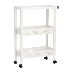 Mueble Angosto Plástico H65 Blanco Diseño 0001