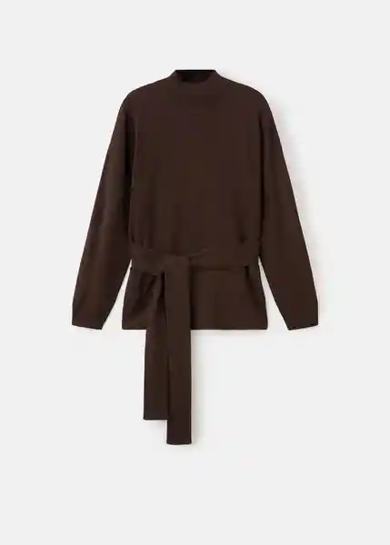 Saco Jersey Vieiri Chocolate Talla M Mujer Mango