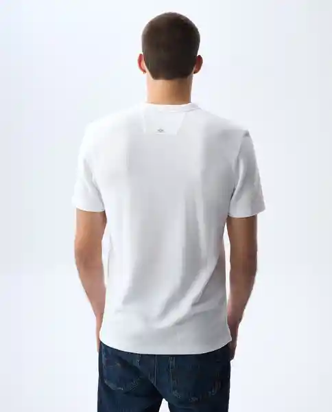 Camiseta Hombre Blanco Talla M 841G005_BLA110601 Americanino
