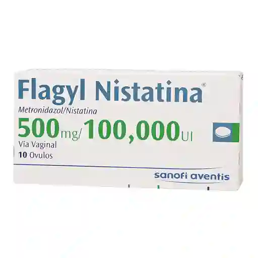 Flagyl Nistatina Metronidazol (500 mg), Nistatina (00.000 UI)