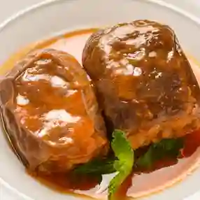 Berenjenas rellenas plato