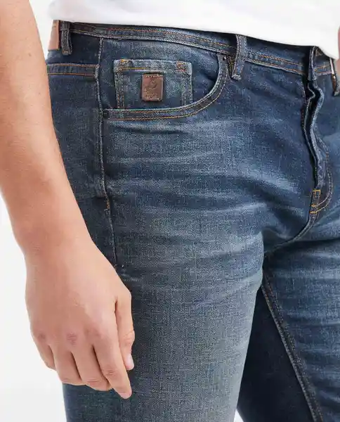 Jean Rider Masculino Azul Clásico Oscuro Talla 30/32 Chevignon