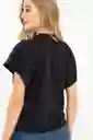 Camiseta Malva Color Negro Talla XL Ragged