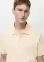 Camiseta Polo Rea Vainilla Talla L Hombre Mango