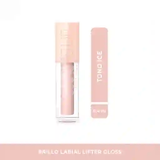 Maybelline Brillo Labial Lifter Gloss Ice con Ácido Hialurónico