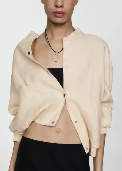 Chaqueta Terra Crudo Talla XS Mujer Mango