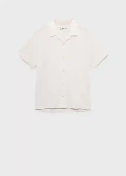 Camisa Muzza Offwhite Talla M Hombre Mango