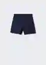 Short Malu5-h Navy Talla 34 Mujer Mango