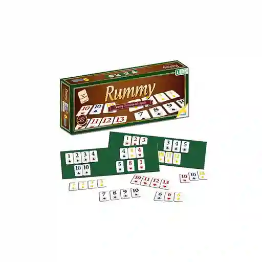 Ronda Juego de Mesa Rummy de Cartón