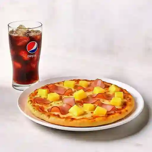 Combo Pizzeta 20 Cm Hawaiana + Gaseosa