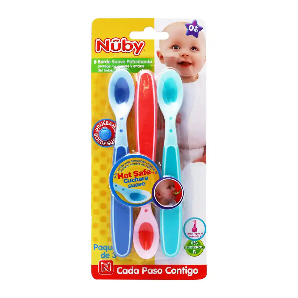 Nuby Cucharas Hot Safe