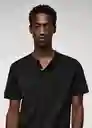 Camiseta Julian Negro Talla XXL Hombre Mango