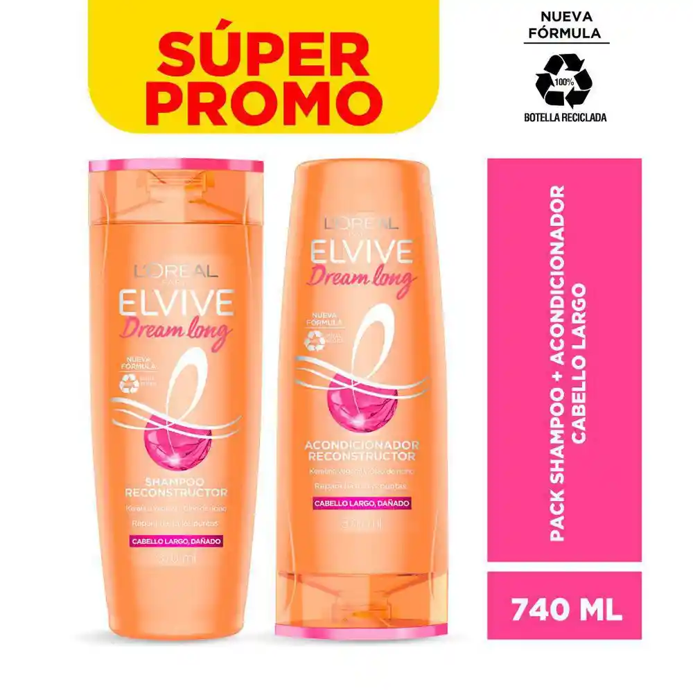 Elvive Shampoo y Acondicionador Dream Long 