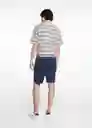 Bermuda Wang6 Navy Talla 21 Niño Mango