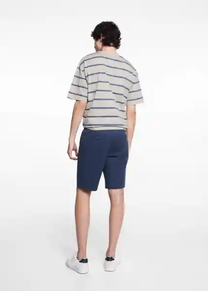 Bermuda Wang6 Navy Talla 21 Niño Mango