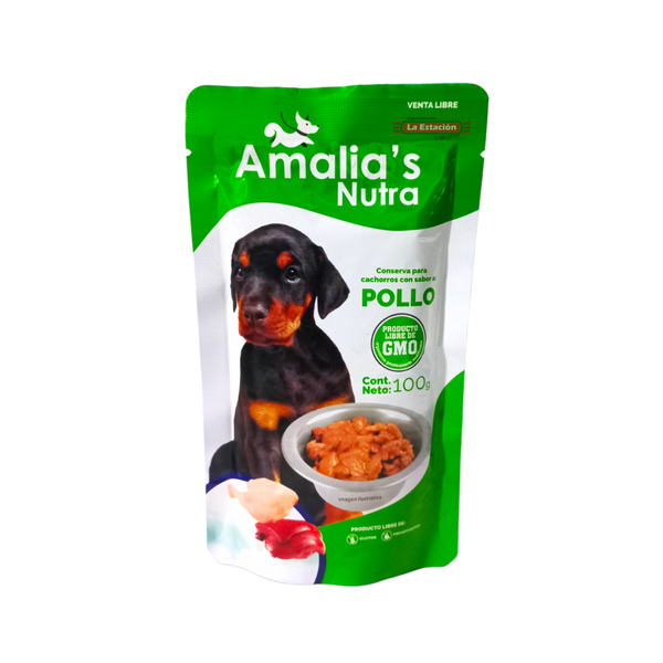 Amalias Nutra Alimento Para Perro Húmedo Pollo 100 g