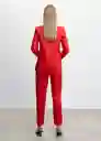 Blazer Americana Tempoli Coral Talla S Mujer Mango