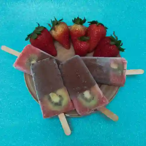 Paleta de Fresas con Chocolate