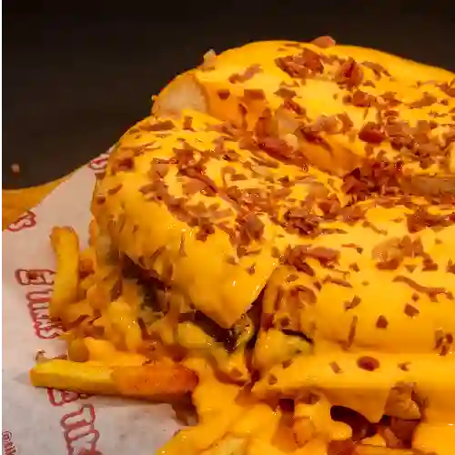 Mega Cheddar con Papas