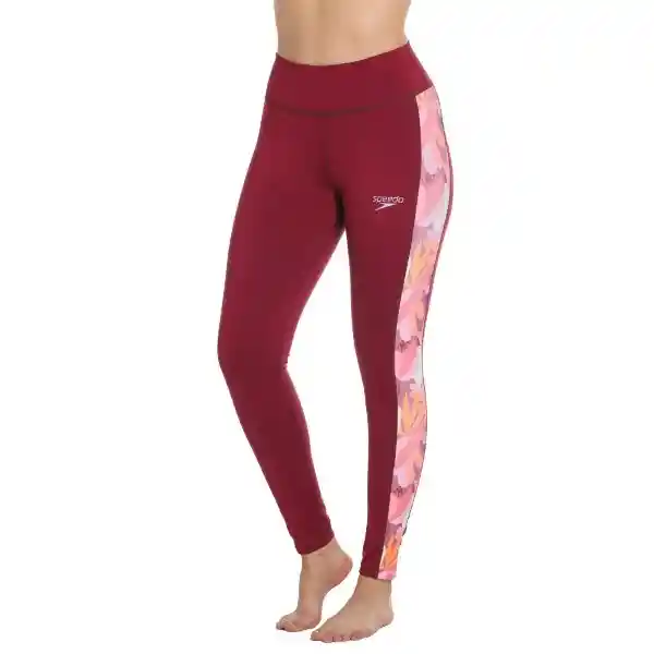 Leggins Wineberry Floral Mujer Talla L Speedo