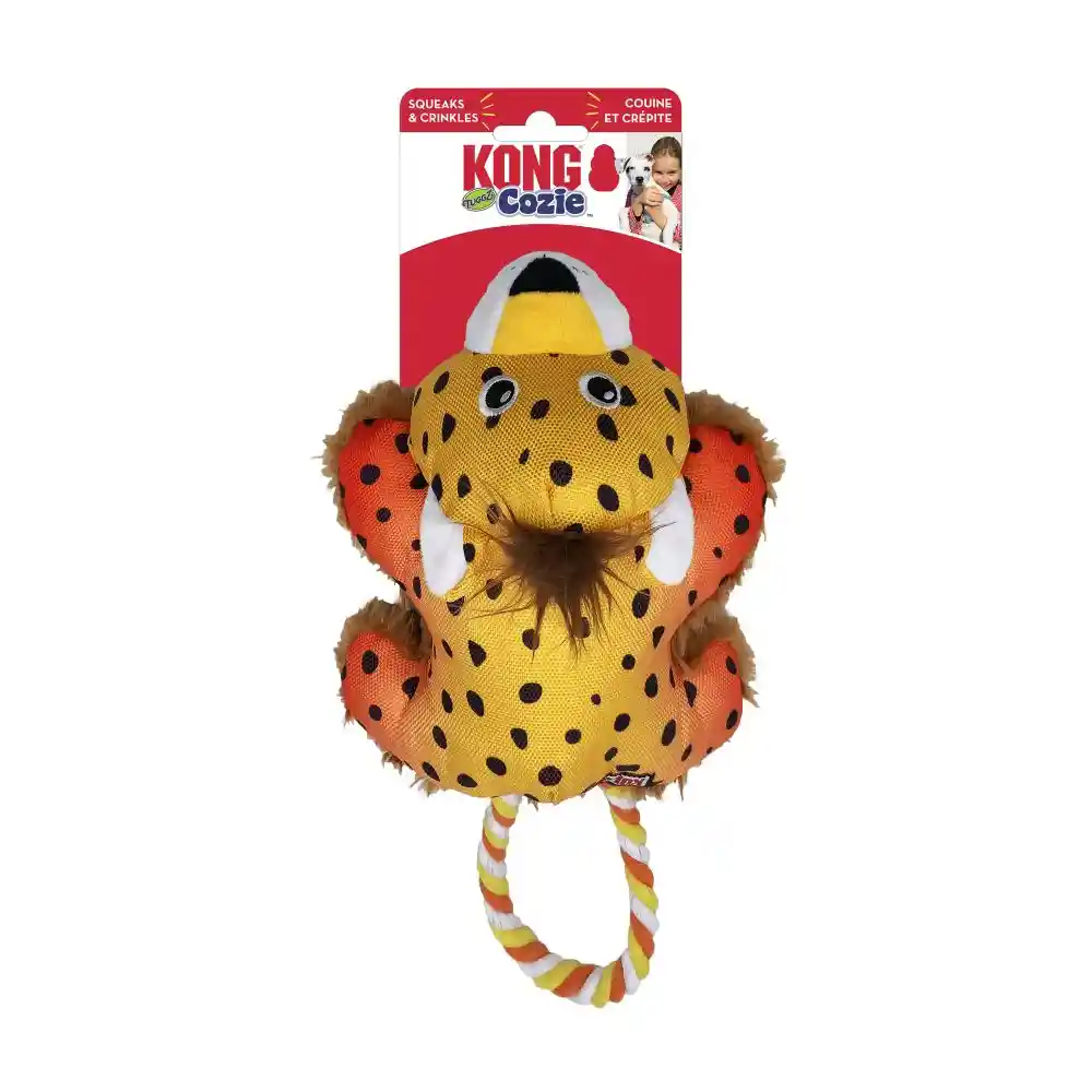 Kong Perro Peluche Cozie Tuggz Cheetah S/m