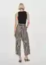 Pantalón Plumas Negro Talla M Mujer Mango