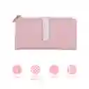 Cartera Para Mujer Larga Diseño Con Cinta Rosa Miniso