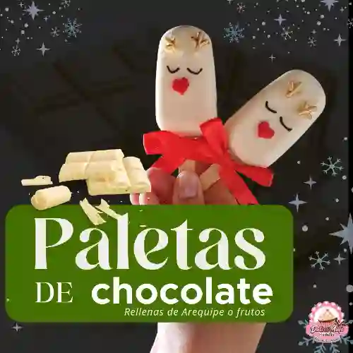 Paletas de Chocolates Navideña Reno X2