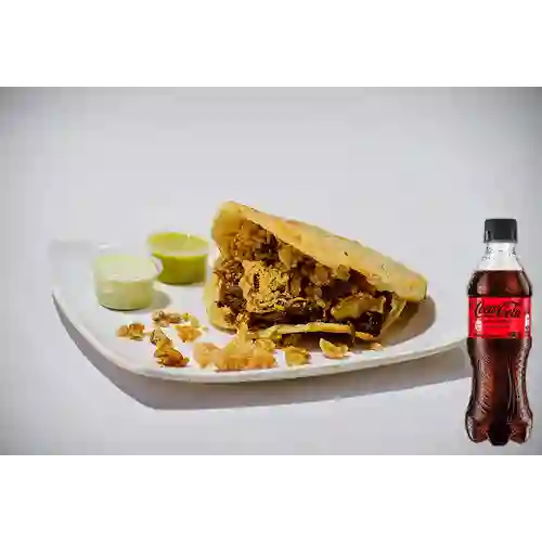 Combo Arepa Mixta + Coca Cola Sin Azúcar 400 ml